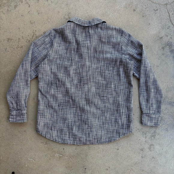 Abercrombie & Fitch Houndstooth Oversized Button Down Shirt Jacket Women's Large - Picture 2 of 7